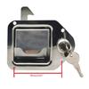 Stainless Steel Paddle Handle Locking Latch Suitable for Caravans Truck Camp