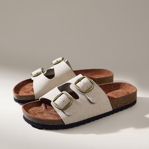 

Женские сандалии 2025 года с металлической пряжкой со стразами, с двойными ремешками и накладками, удобная повседневная обувь 41 абрикосовый