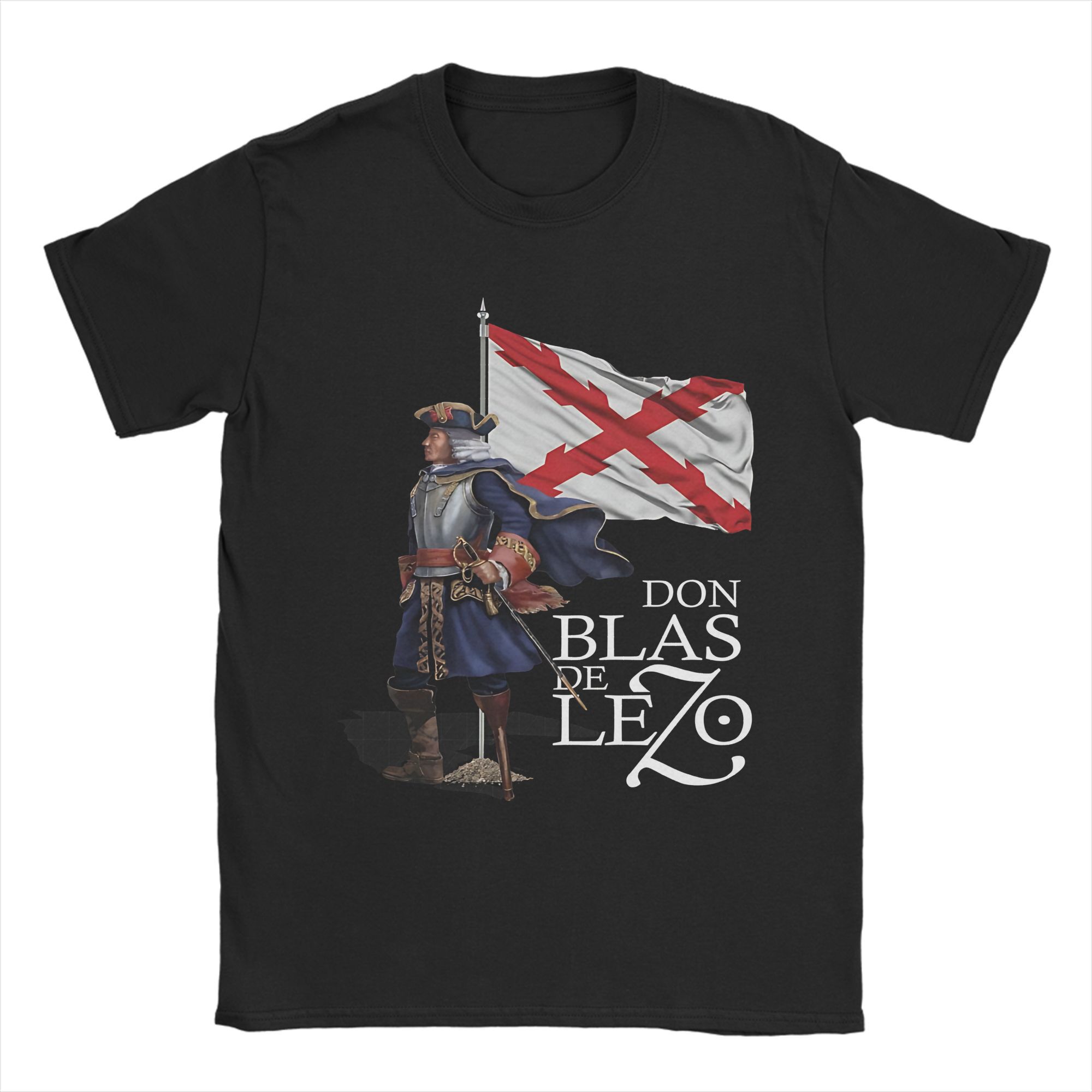 Бордовый крест Испанская терция Футболка Испанская империя Одежда из чистого хлопка Винтажная футболка с коротким рукавом Летняя футболка S