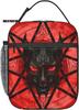 Red Satan Satanic Pentagram Lunch Bag Reusable Portable Lunch Box for Men Women Insulated Lunch Tote Bag for Picnic Office