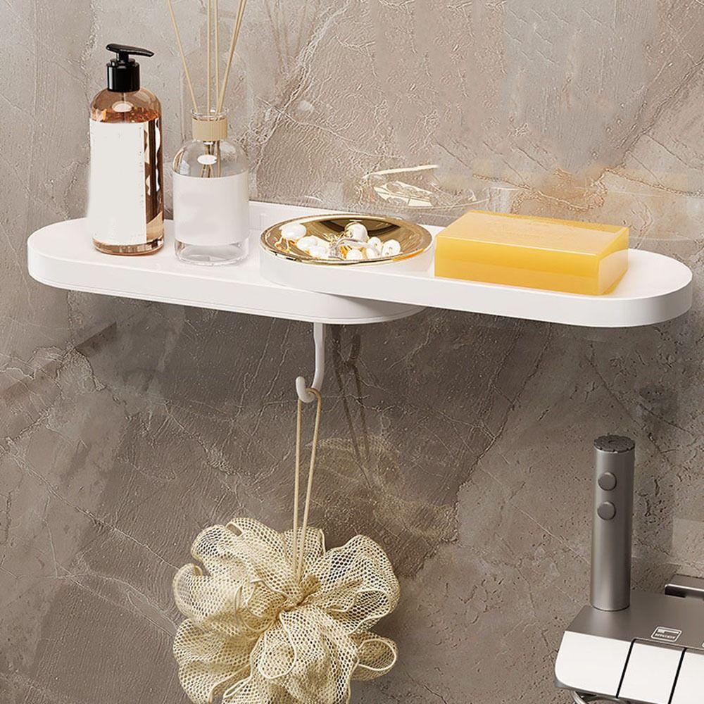 Plastic Draining Soap Box Wall-Mounted Jewelry Storage Rack Bathroom Corner Shelf  Vanity