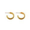 Elegant 925 Silver Circle Stud Earrings for Women - Simple, High-End, Fashionable, and Unique.