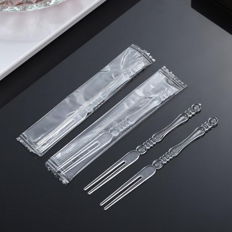 ZISIZ Individually Wrapped Disposable Fruit Forks