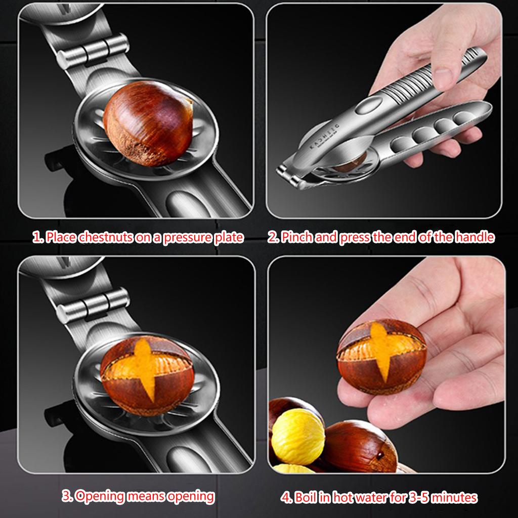 Handy Nut Cutter Durable Sheller Chestnut Clip Opener for Quick and Hassle frees Opening Portable Chestnut Cutter
