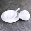Elegant Pure White Ceramic 10-Piece Tableware Set