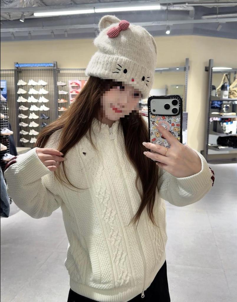 Trendy Brand Knit New European High-Quality Autumn/Winter Loose Casual Age-Reducing Versatile Jacket.