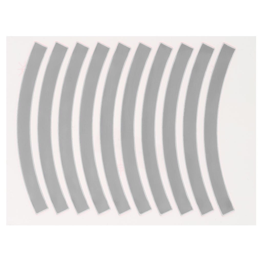 10pcs Adhesive Reflective Tape Cycling Safety Warning Sticker Bike Reflector Tape Strip for Car