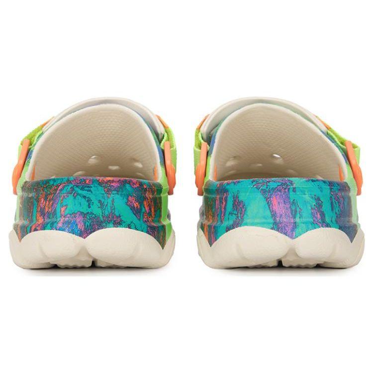 Crocs Eva Non-Slip Durable Sports Sandals Unisex Sandals White Multicolor 208604-90H