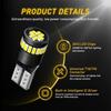 AUXITO T10 2X LED Wedge Interior Super Light 6000K White Bright 194 2825 12-24V