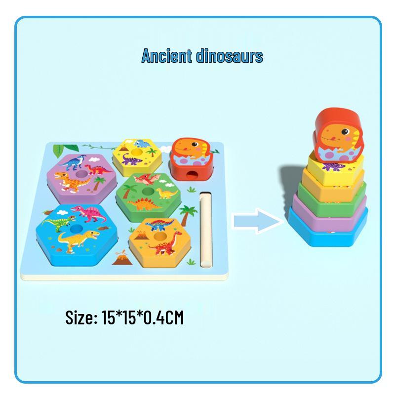 

2-in-1 Children s Educational Puzzle Set: Occupations, Animals & Fruits