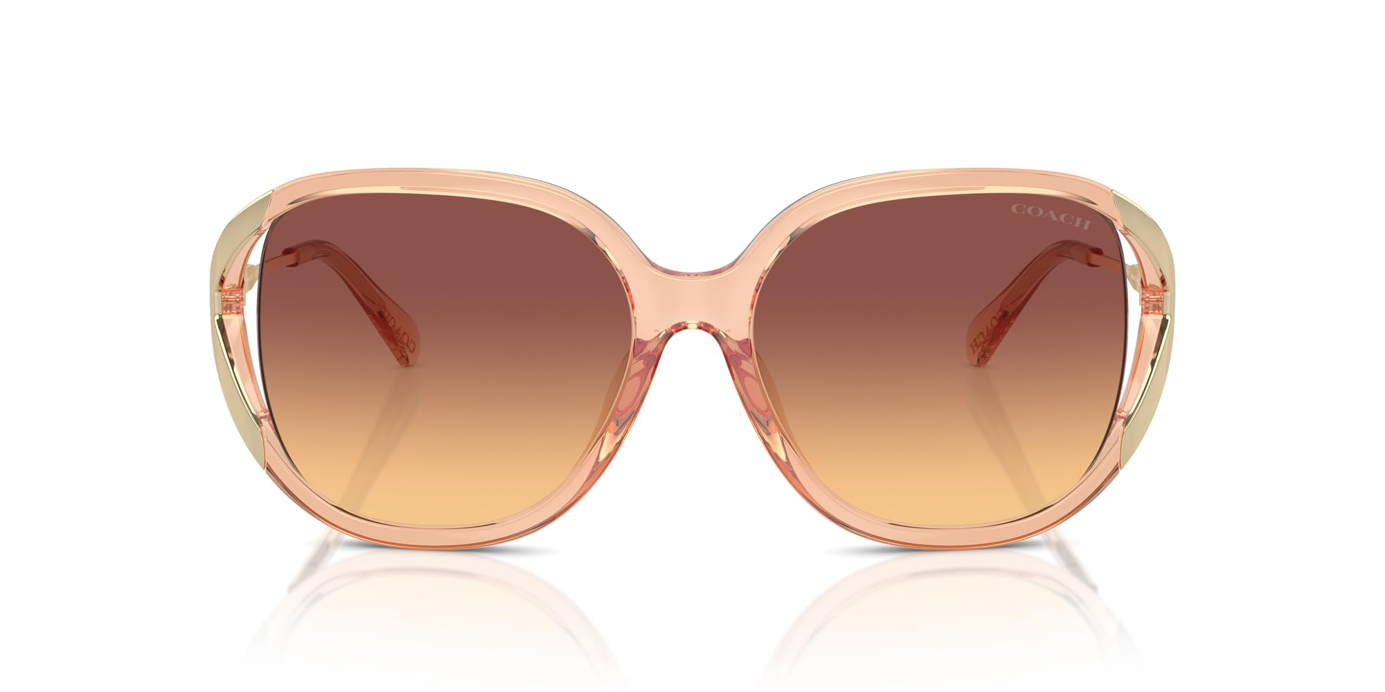 

Coach HC8396U CR620 Transparent Champagne 56 Sunglasses Women s