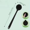 Silicone Double-Sided Exfoliating & Massaging Shower Brush - Extended Handle Back Scrubber for Deep Cleansing, Rich Lather, Body & Hair Care