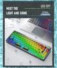 AULA F68 Mechanical Keyboard: Transparent RGB, Bluetooth Wireless, Three-Mode, Custom Hot-Swappable.