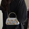 Women's Evening Bag Fashion Luxury Designer Clutch WeddingParty Women Chain Crossbody Bag Solid Color Large Capacity ShoulderBag