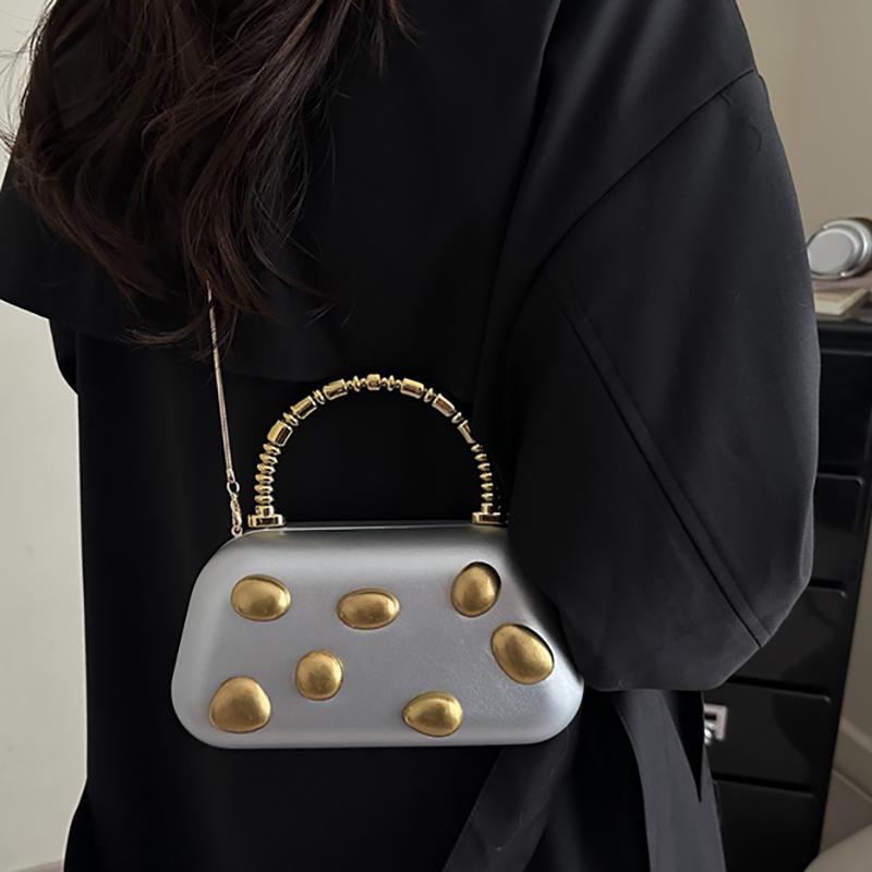 Women's Evening Bag Fashion Luxury Designer Clutch WeddingParty Women Chain Crossbody Bag Solid Color Large Capacity ShoulderBag
