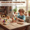 Colorful Popsicle Sticks Natural Wood for Kids DIY Projects Arts and Crafts Educational Craft Supplies 100pcs