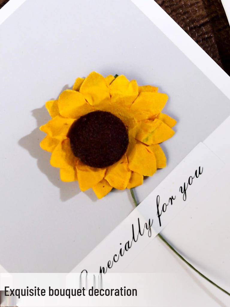 Handmade Dried Flower Greeting Card for Mother's Day, Thanksgiving, Birthdays & More