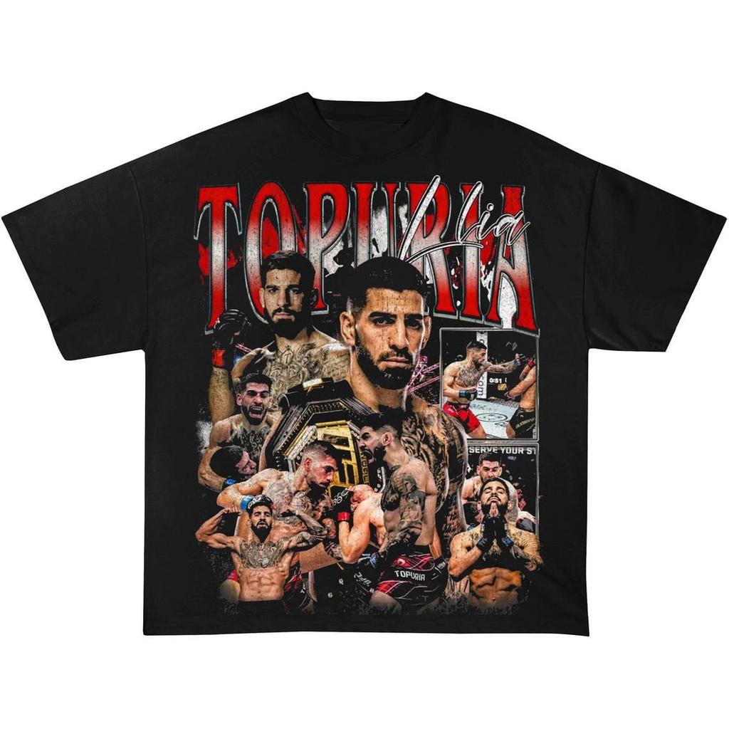 Ilia Topuria El Matador T-Shirt, Retro Vintage Spanish Georgian Fighter Tee