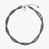 cozywaveclub TWIST NECKLACE_DARK GREY