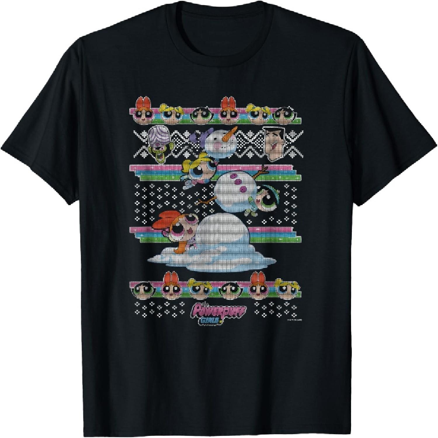 Christmas Snowman Ugly Sweater T-Shirt XXXXXL разноцветный