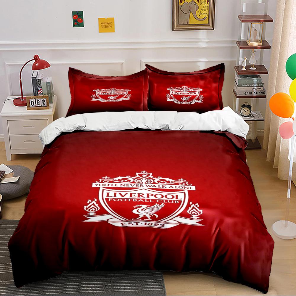 Lenjerie de pat Liverpool Football Club Set de lenjerie de pat (1 față de pilotă, 2 fețe de pernă, pilotă nu este inclusă)