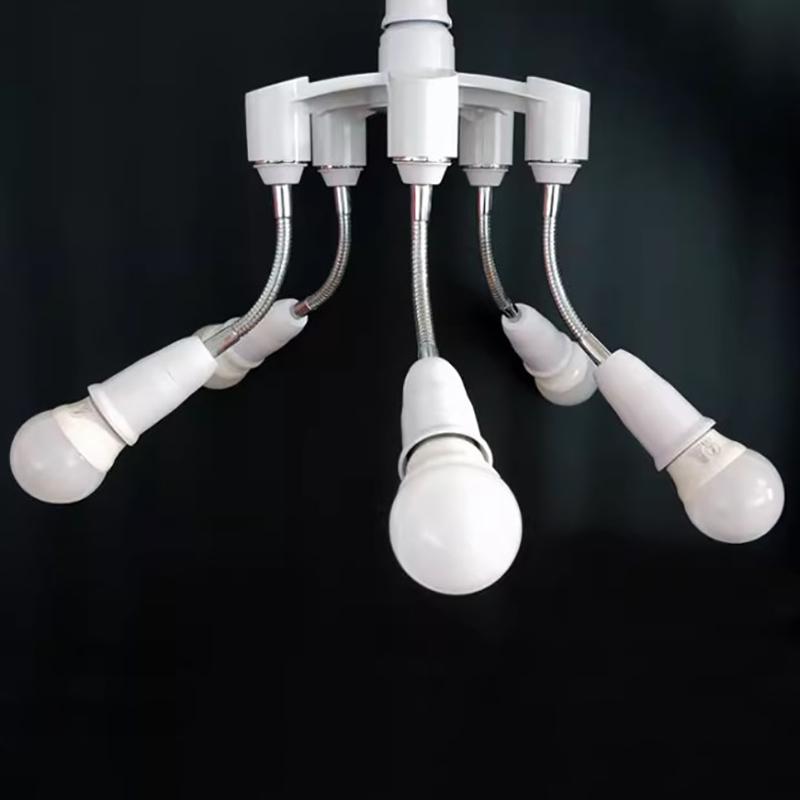 E27 Zu E27 LED Glühbirne Lampenfassung 2 1N 1/3 In 1/4 In 1/ 5 In 1 E27 Sockel Verteiler LED Lampenfassung Glühbirnenadapter Halter