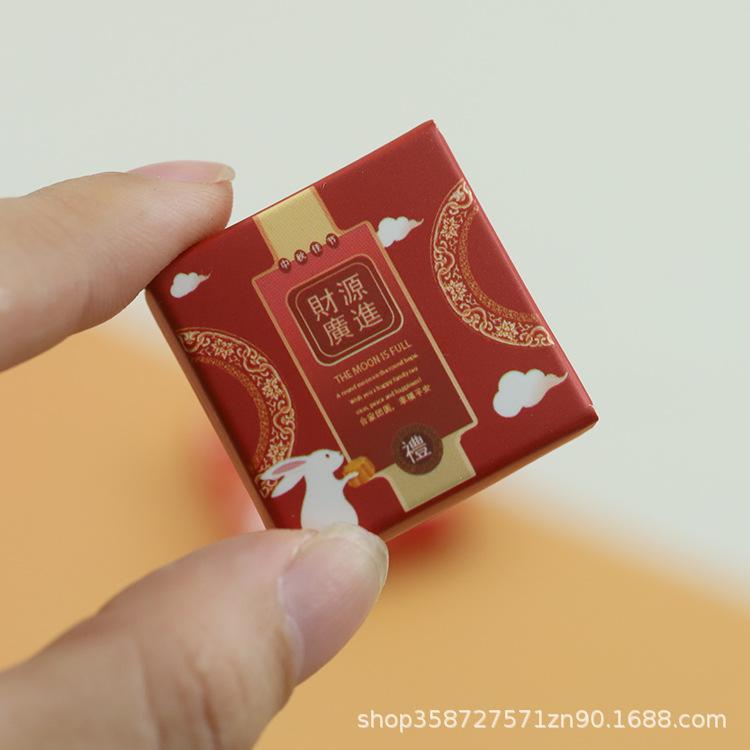 Simulation Mini Food Play Doll House Ornament Mid-Autumn Festival Ice Skin Moon Cake Model 1:12 Miniature Supermarket Play House Toy