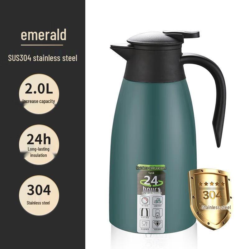JingJingRS 2L Stainless Steel Insulated Pot & Coffee Carafe