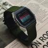 CASIO Customized watch modified series rainbow gradient watch mirror 10 years of power -1 modified-steel small squ A158WA