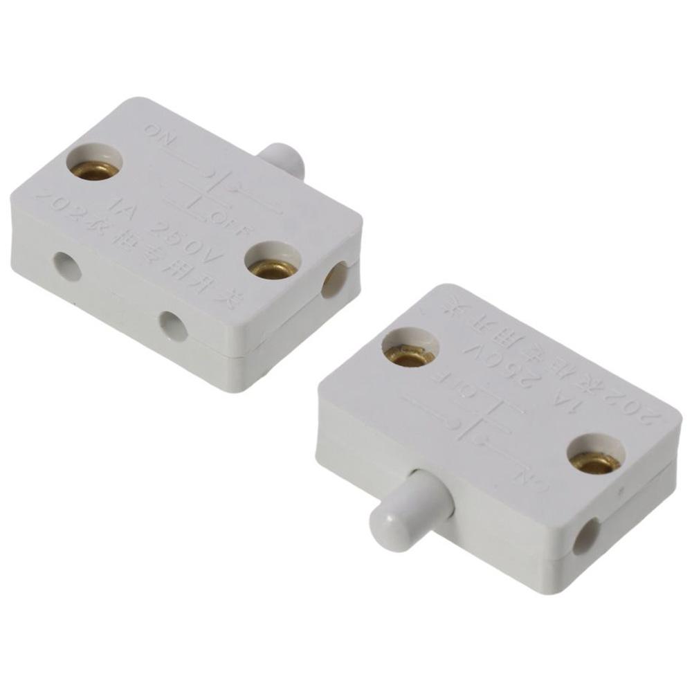4pcs Silver Wardrobe Light Switc PA Press Switch Durable Cabinet Door Control Switch  Electrician