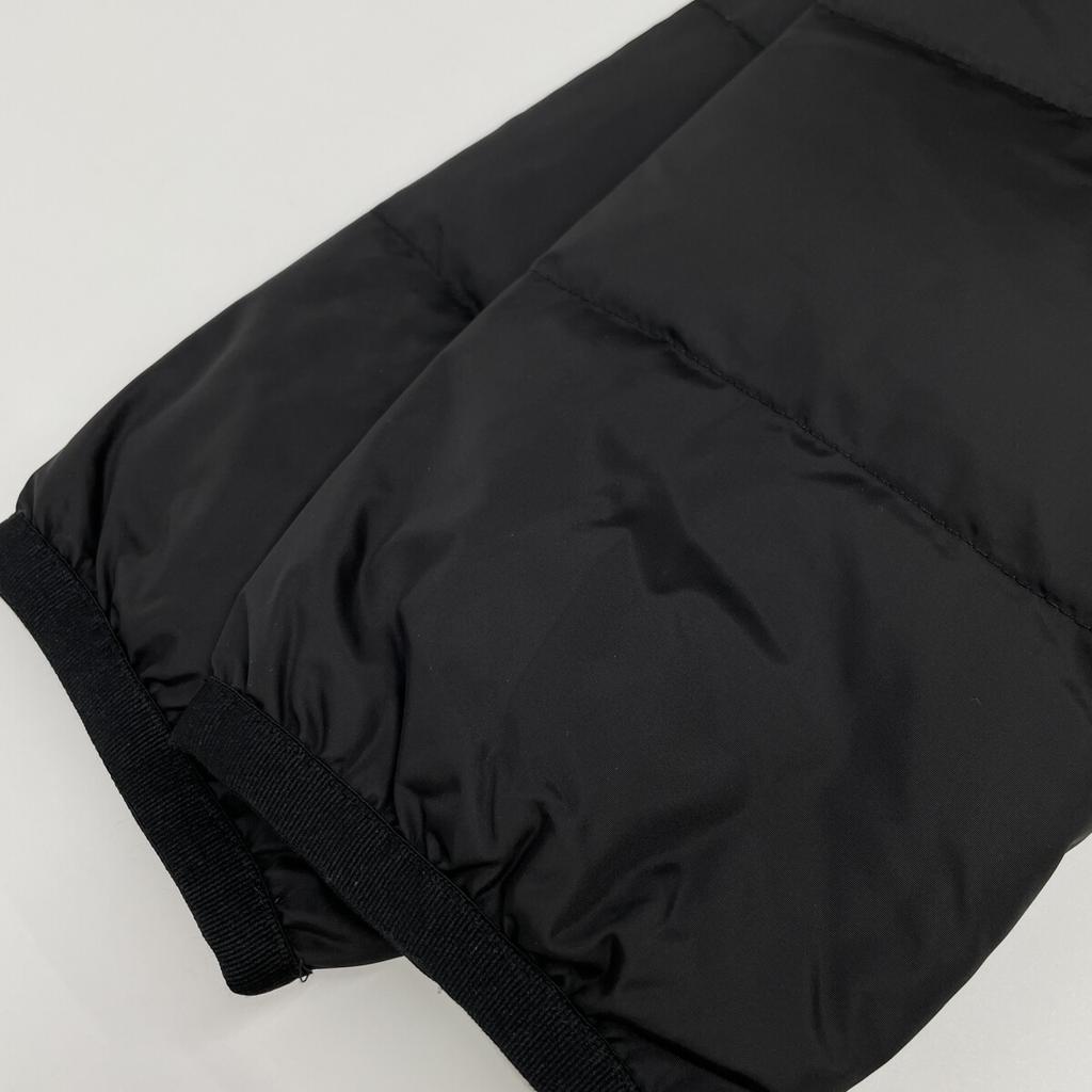 Gucci 429854 16 Years Black Leather Logo Patch Down Jacket Jacket 36 blackUsed