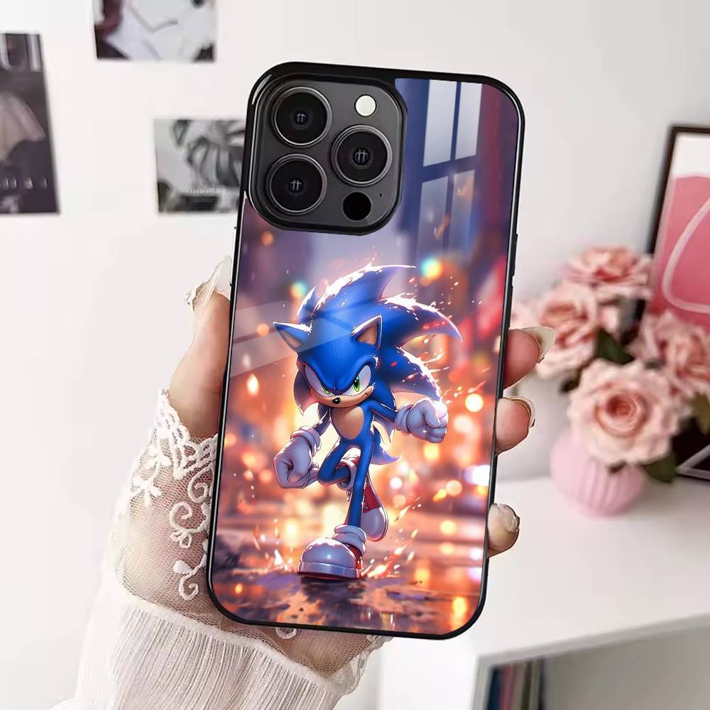 S-Sonic the H-Hedgehog Phone Case For iPhone 17,16,15,14,13,12,Plus,Pro,Max For Magsafe Magnetic Wireless Charge iPhone15PROMAX
