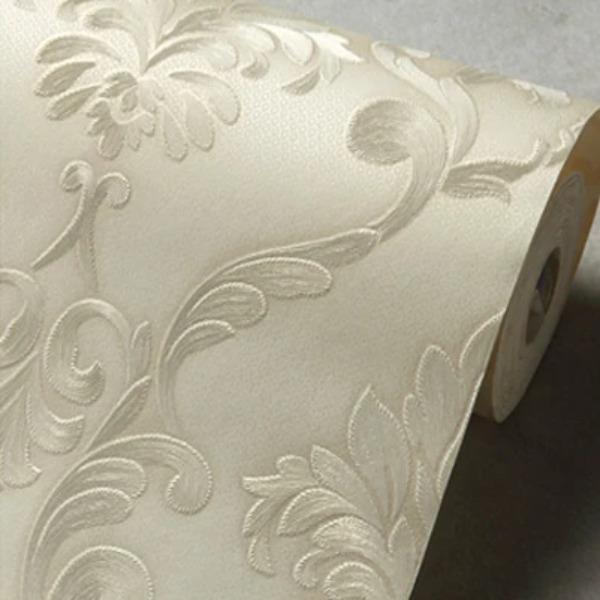 Modern Simple Home Decor European Style Damask Wallpaper Roll for Wall Bedroom Living Room High Quality 3D Non-woven Wall Paper