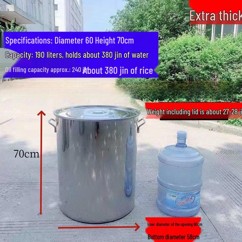 JPHZNB Extra Thick Stainless Steel Stockpot with Lid