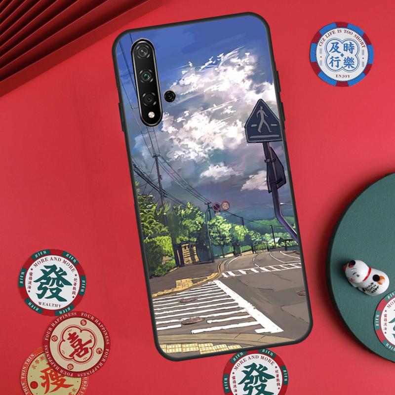 Manga Anime Street For Huawei Nova Y73 Y72 Y90 Y70 Y60 Y91 Y61 12s 12i 11i 8i 9 10 SE P40 Lite P60 P30 Pro Case