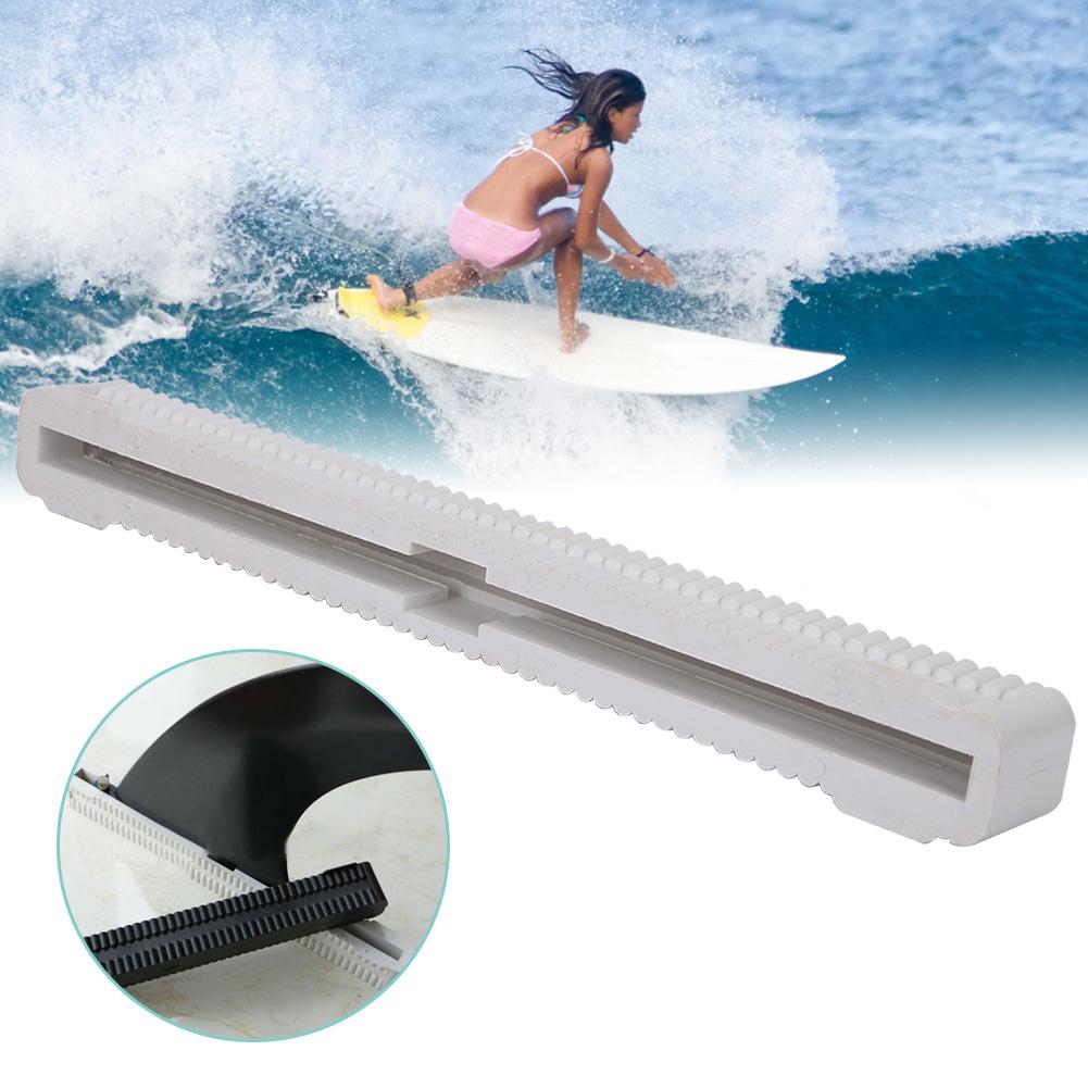 Universal 10 Inch Longboard Surfboard Single Center Tail Fin Box Plug Holder Nylon (White)