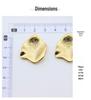 Three-Dimensional Frosted Petal Gold-Plated Stud Earrings - Elegant Niche Design for European and American Style