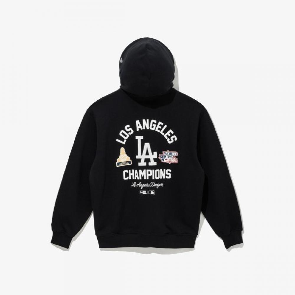 New Era La Dodgers Patched Hoodie bLack 14742032