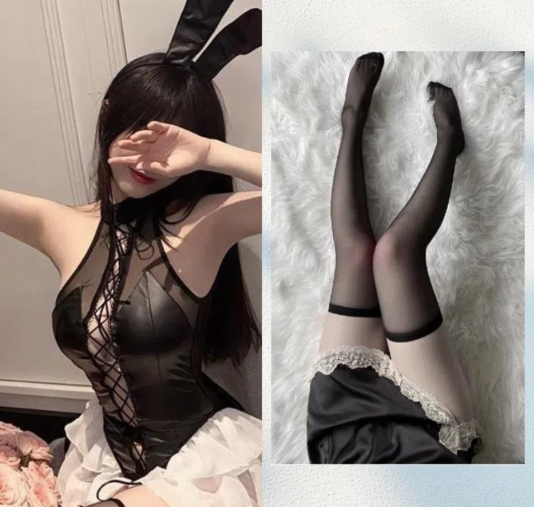 Sex underwear sexy cos one-piece private meeting bunny girl pure desire bow uniform suit backless tight suit