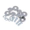 4/8/16Sets Chrome Anti-Theft License Plate Bike Traction Head Extension Screws Car License Alloy Plate Frames Or Covers Bolts
