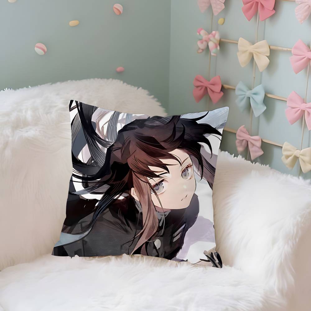 TTokitous MMuichirous Case Plush Fabric Soft Pillowcase Double Sided Print Cushion Cover Household Gifts