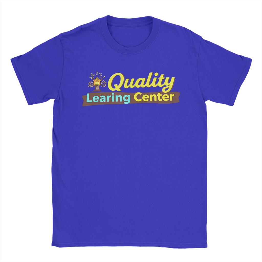 Quality Learing Center T Shirt for Men Cotton Funny TShirts Crewneck  Tees Short Sleeve Clothing Big Size