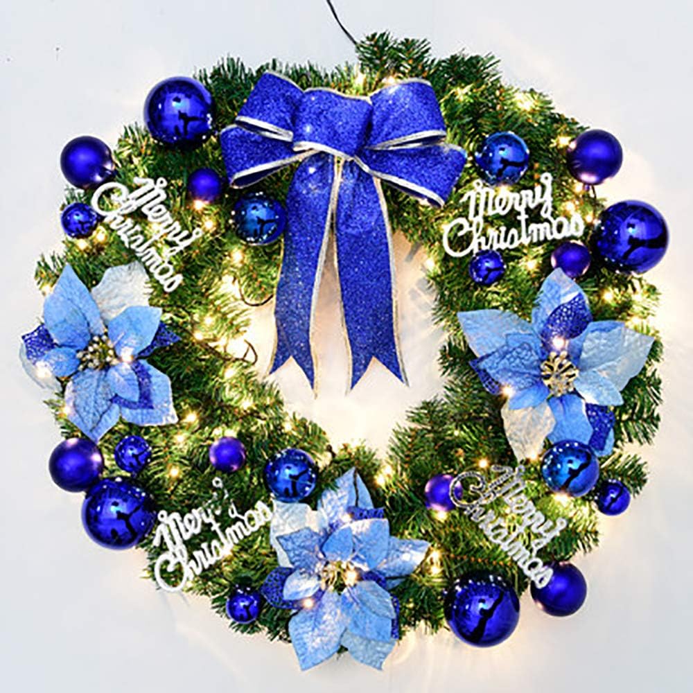 Meixinggu Polyester, Christmas Tree Ornament Decorations Big Bow-Knot 9.84'' 10 Pcs Set (Royal Blue)
