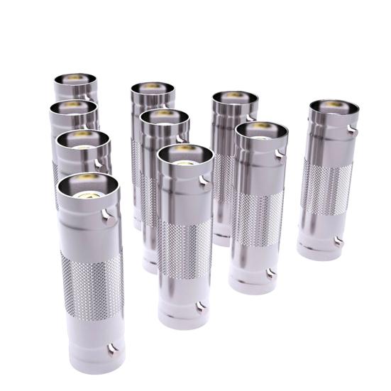 10Pcs BNC Female To Female Connector Adapter Coupler Converter Replacement Kit for CCTV Video Camera