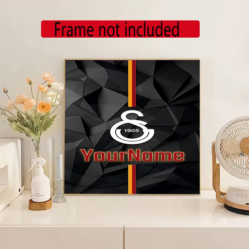 Galatasaray Personalized Text Diamond Painting Round Diamond Mosaic Rhinestones Diamond Embroidery Craft Kit Wall Decor Without Frame