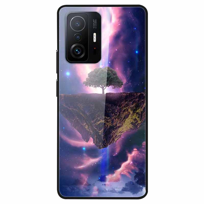 For Xiaomi 11T Tempered Glass Case Soft Bumper Hard Funda For Xiaomi mi 11T Pro Phone Case 11 T 11T Pro 11TPro Back Cover Shells