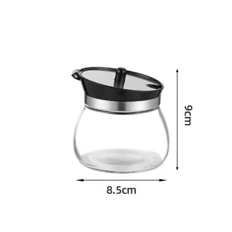 Commercial Glass Vinegar & Chili Seasoning Set