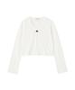 AVIREX Limited Edition Short Embroidery Logo T-Shirt Women's M 033 Off White 783-5230606