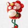 Ciondolo Bambola Peluche Anno del Cavallo 2026 Mascotte Portachiavi Morbido Bambola Portafortuna Decorazione da Appendere per Zaino