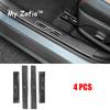 For BYD Dolphin 2023 2024 2025 Car Door Sill Scuff Cover ABS Carbon Fiber Pattern Threshold Strip Protective Sticker Accessories